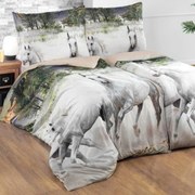 Obliečky bavlnené 3D Horses: Štandardný set jednolôžko obsahuje 1x 140x200 + 1x 70x90