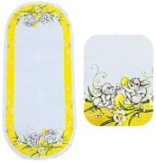 Veľkonočný obrus Zajačiky žltý 50x110cm TiaHome