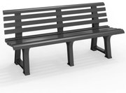 Záhradná lavica ORCHIDEA, 145x49x74cm, antracitová I.P.A.E-Progarden
