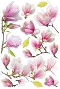 Samolepiaca dekorácia Magnolia Flowers, 42,5 x 65 cm