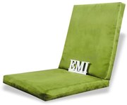 Poduška na stoličku zelená EMI, 40x40x5 cm