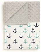 INTERMEDIC SK Deka Kotva/minky sivá 100x75 cm