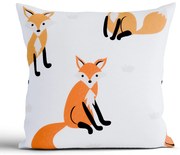 Bavlnená obliečka na vankúš Renforcé 40 × 40 cm - Líšky 02