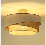 Duolla - Prisadený luster KOBO 1xE27/15W/230V pr. 45 cm béžová/hnedá/biela DU605540