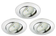 Briloner 8312-039 - SADA 3x LED Kúpeľňové podhľadové svietidlo LED/5W/230V IP23