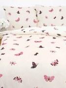 Obliečky mikroplyš Exclusive – Motýliky béžové