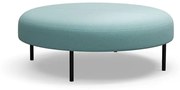 Taburet na nožičkách VARIETY, Ø 1200 mm, látka Pod CS, tyrkysová