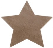 Koberec protišmykový SHAPE 3148 hviezda Shaggy - camel, béžový plyš