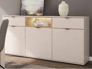 Široká komoda Avola, 180 cm, béžová kašmír/dub cremona%