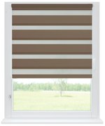 Dekodum Zatemňovacia Roleta Deň a Noc Tmavobéžová Šířka (cm): 55, Dĺžka (cm): 150, Strana a farba mechanizmu: Práva – Biela