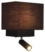 Zambelis H59 - LED Nástenná lampa LED/3W + 1xE27/40W/230V čierna