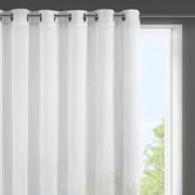 ZÁCLONA NA KRÚŽKOCH VIOLA 300X145 CM BIELA