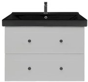 Kúpeľňová skrinka s umývadlom Naturel Forli 80x53x46 cm v šedej farbe mat FORLI80GMUVERB