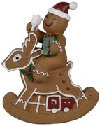 Vianočné dekorácie Perníček na hojdacom jelinku Gingerbread - 11*5*12 cm