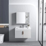 Rea Astor, súprava kúpeľňového nábytku s umývadlom 60cm, biela matná, REA-M0003
