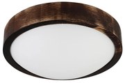 LED stropné svietidlo OAK SMOKY SLIM LED/20W/230V 4000K pr. 27 cm dub/tmavohnedá