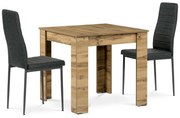 Jedálenský set MDF s 2 stoličkami, 80 x 80 x 75cm, dub Wotan