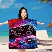 Detské pončo GAMES farebné 60x90 cm