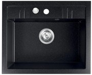 Novaservis Drezy - Granitový drez 580x480 mm, Grafitová lesklá, DRGM1/48/58HA