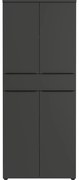 Antracitová šatníková skriňa 81x197 cm Mailand – Germania