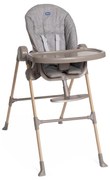 Chicco - Detská jedálenská stolička Polly Essential - šedá/hnedá