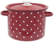 Toro Smaltovaný hrniec s pokrievkou Bodka 5,5 l, 5,5 l