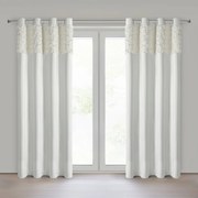 ZATEMŇOVACÍ ZÁVES NA KRÚŽKOCH EVA MINGE ROSES13 140X250 CM KRÉMOVÁ