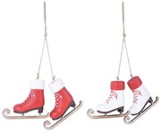 Súprava 2 závesných ozdôb s korčulami Ego Dekor