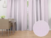 Biante Dekoračný záves Leona LN-160 Svetlo fialové pásiky na bielom 130x140 cm