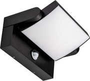 LED Vonkajšie nástenné svietidlo so senzorom LED/17W/230V 4000K IP65 čierna