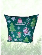 INTERMEDIC SK Vianočná obliečka na vankúš Sobík - zelený 40x40 cm