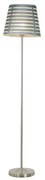 Stojacia lampa SEGIN 1xE27/60W/230V šedá/lesklý chróm