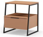 Nočný stolík v tehlovej farbe Velia – Marckeric