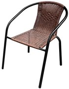 Technoratanová stolička Bistro XT1101 hnedá