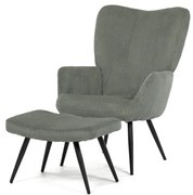 Autronic BONTEC Relaxačné kreslo, modrá, menčestrová látka, AK-L7285 BLUE6 Farba: Zelená