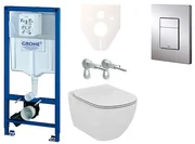 Cenovo zvýhodnený závesný WC set GROHE do ľahkých stien / predstenová montáž + WC Ideal Standard Tesi 38528SET-KF