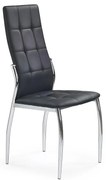 Stolička K209 kov/ekokoža čierna 43x54x101