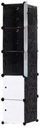 Hogler 3411 Variabilný policový systém 5 políc 175 x 37 x 47 cm, čierna