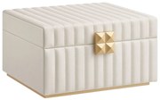 Songmics Šperkovnica Emma, 21,5x24x13,5 cm cm, biela