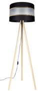 Stojacia lampa CORAL 1xE27/60W/230V béžová/čierna/zlatá