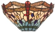 Searchlight 1283-17 - Tiffany nástenné svietidlo DRAGONFLY 1xE14/60W/230V
