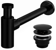 Sifón s click/clack zátkou MAXMAX Rea čierny - univerzálny