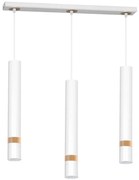 Luster na lanku JOKER WHITE WOOD 3xGU10/8W/230V