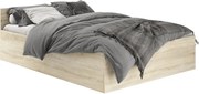 Manželská posteľ s roštom 140x200 cm, sonoma