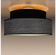 Stropné svietidlo GRACE 1xE27/60W/230V pr. 40 cm čierna/šedá