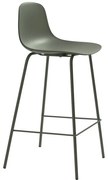 Khaki plastová barová stolička (výška sedadla 67,5 cm) Whitby – Unique Furniture