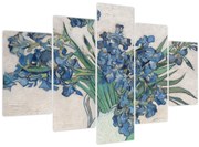 Obraz - Vincent van Gogh, Irises, reprodukcia (150x105 cm)