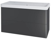 Mereo Mereo, Siena, kúpeľňová skrinka s keramickým umývadlom 101 cm, pre 2 batérie, MER-CN4322