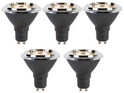 Sada 5 stmievateľných LED žiaroviek GU10 AR70 6W 450lm 2700K