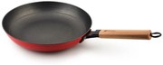 Litinová pánev RODE 28 cm červená